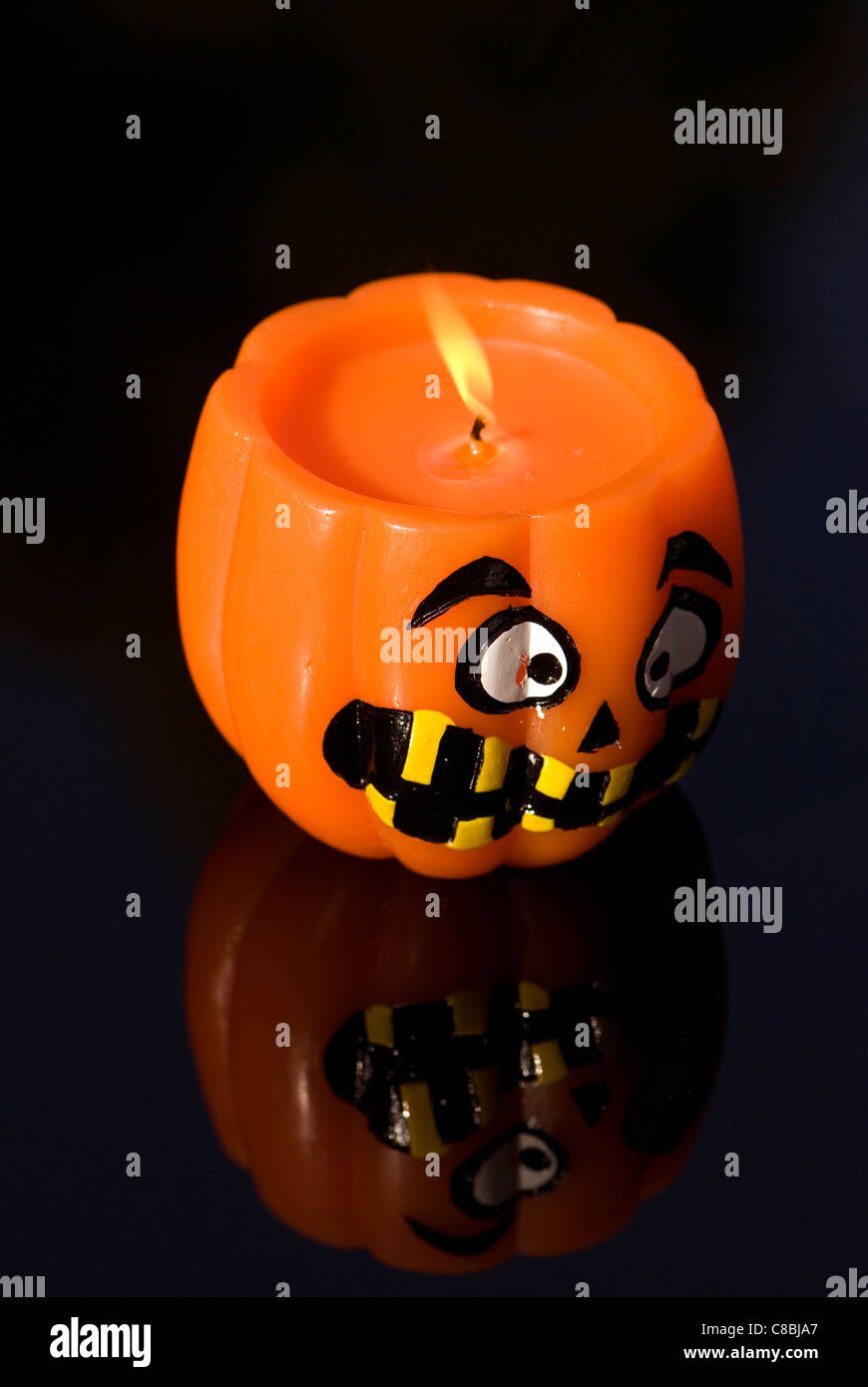 Halloween Kerze Stockfoto