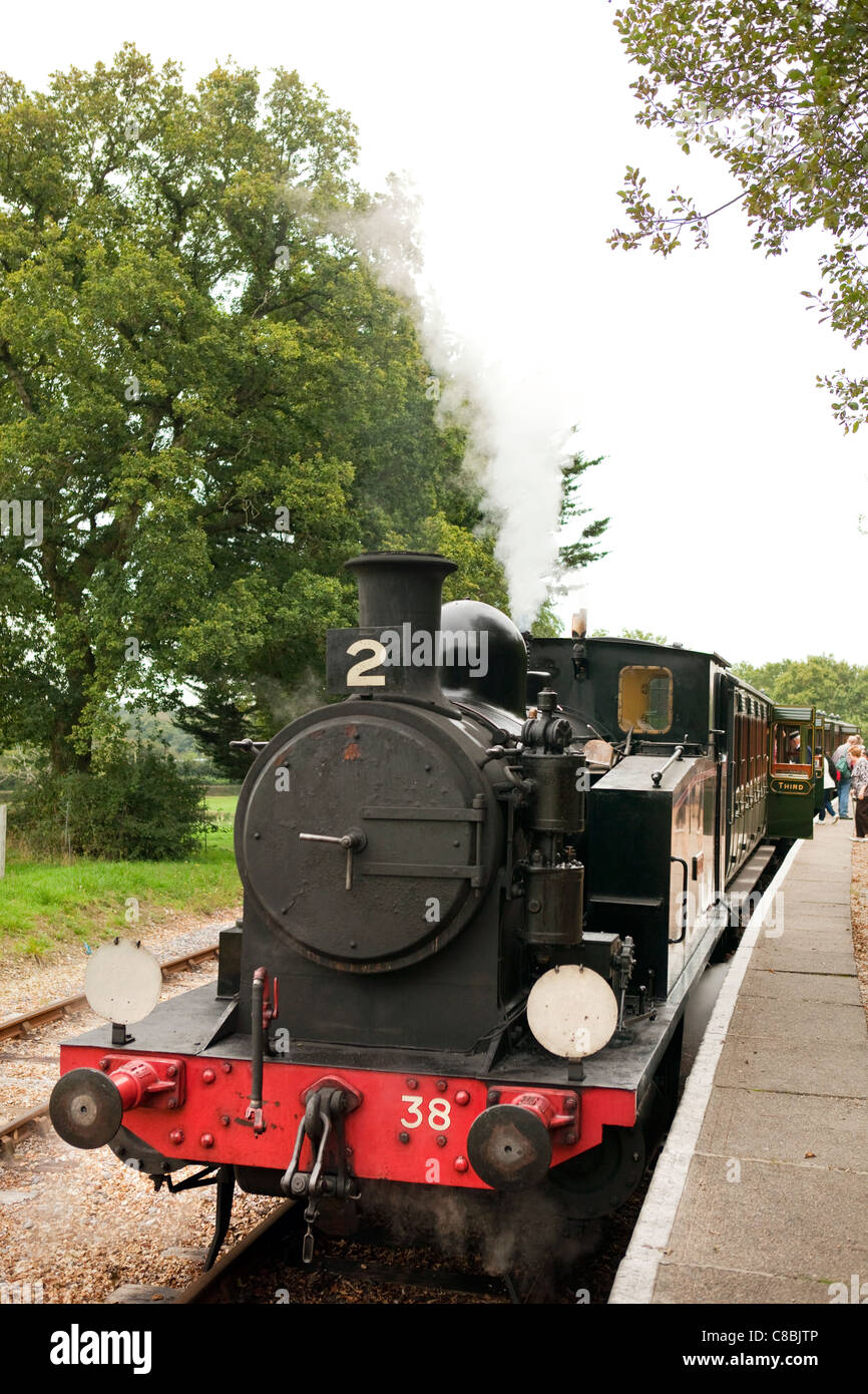 Die Isle Of Wight Steam railway Stockfoto
