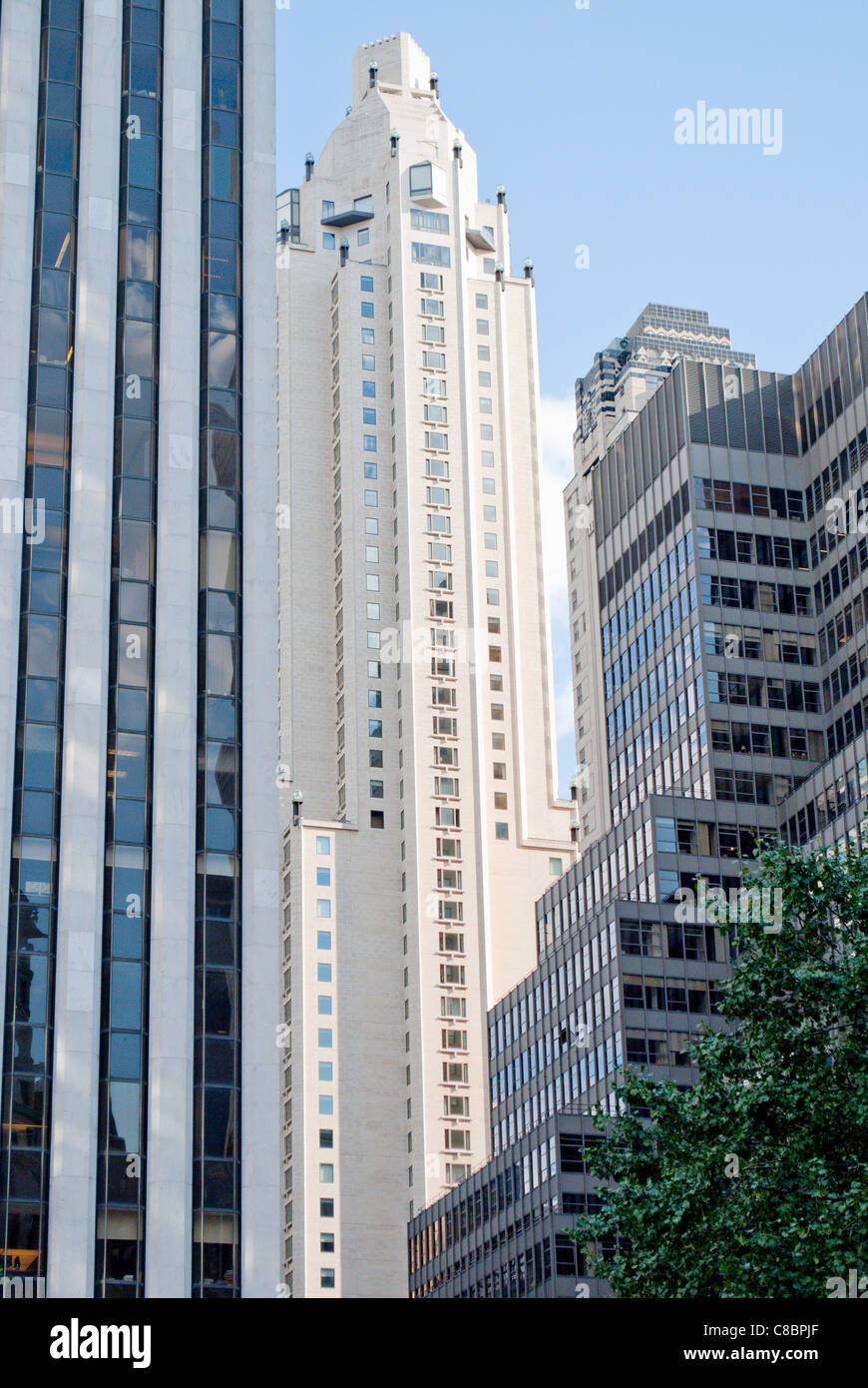 Gebäude in New York City. Stockfoto