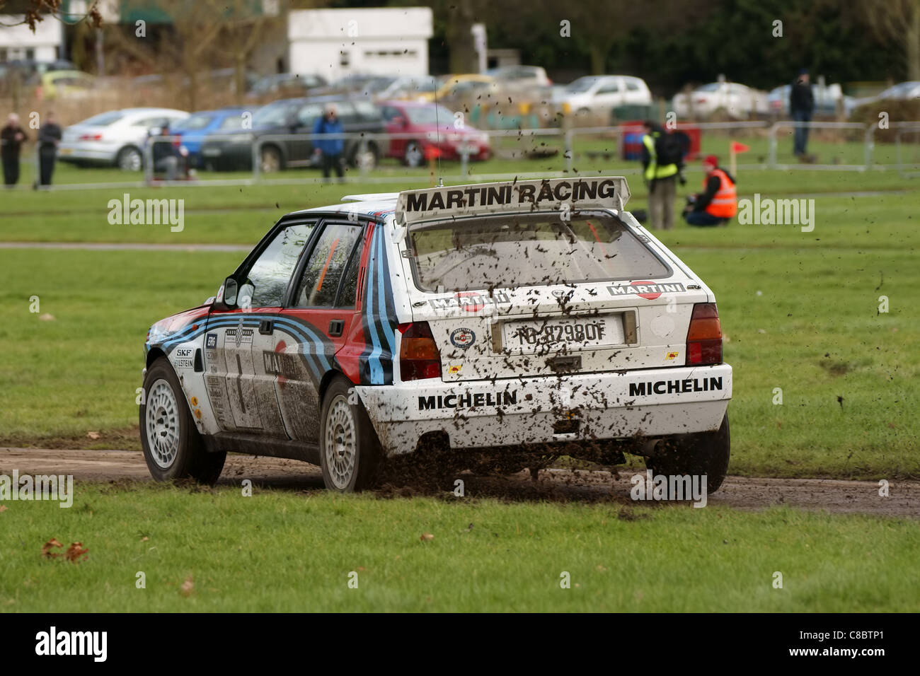 Miki Biasion und Lancia Delta Integrale Stockfoto