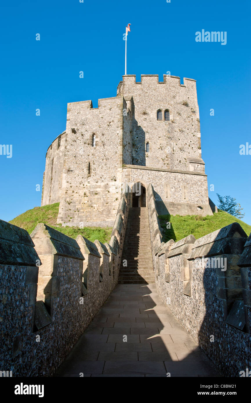 Arundel Castle halten. arundel West Sussex England Großbritannien Stockfoto