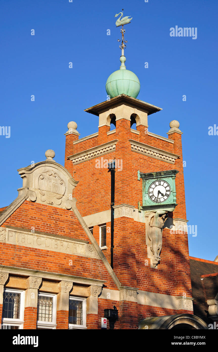 Caversham Bibliothek, Church Street, Caversham, Reading, Berkshire, England, Vereinigtes Königreich Stockfoto