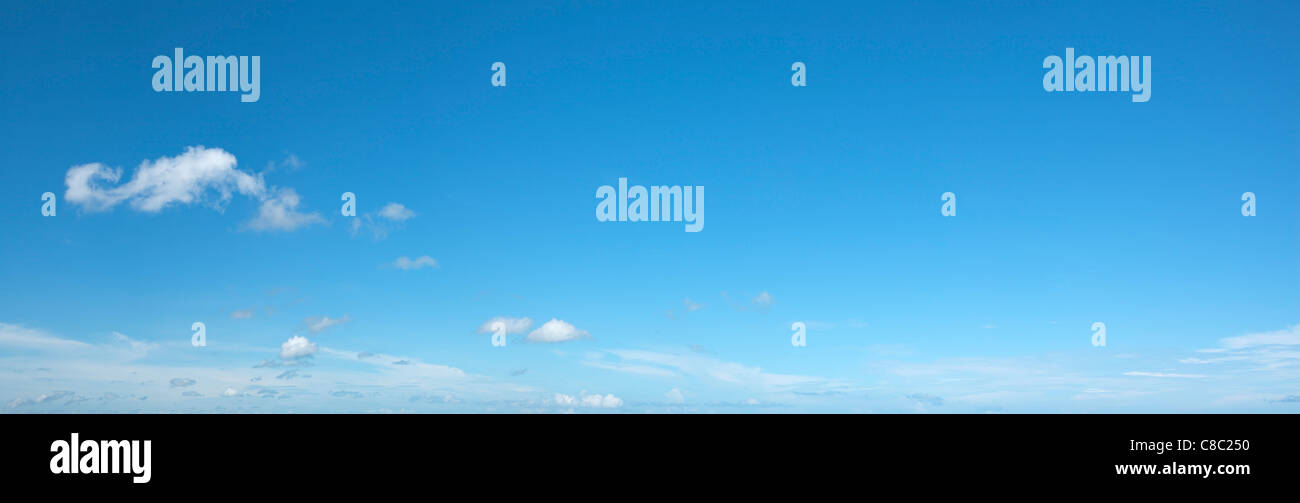 Panorama-Aufnahme von einem Morgen Wolkengebilde Stockfoto
