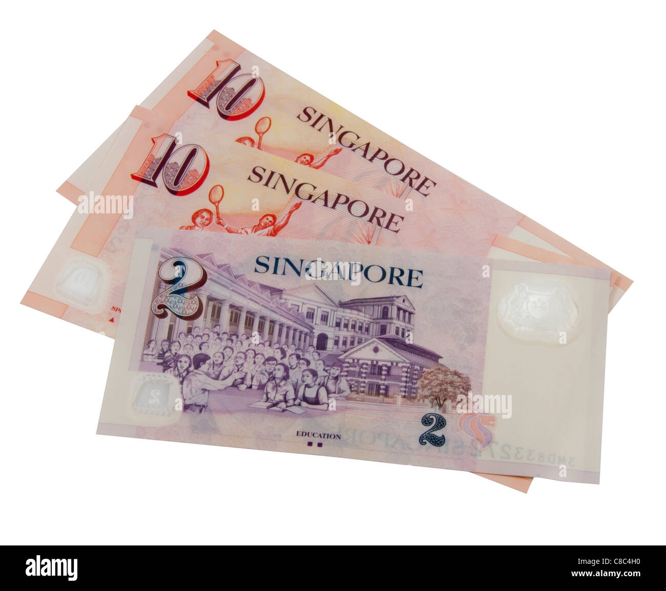Singapur-Dollar-Noten Stockfoto