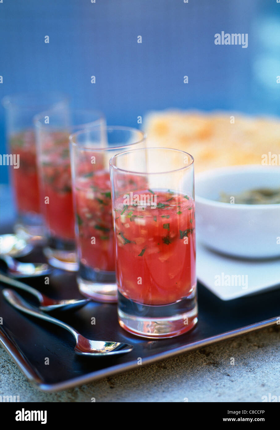 Tomaten-consommé Stockfoto
