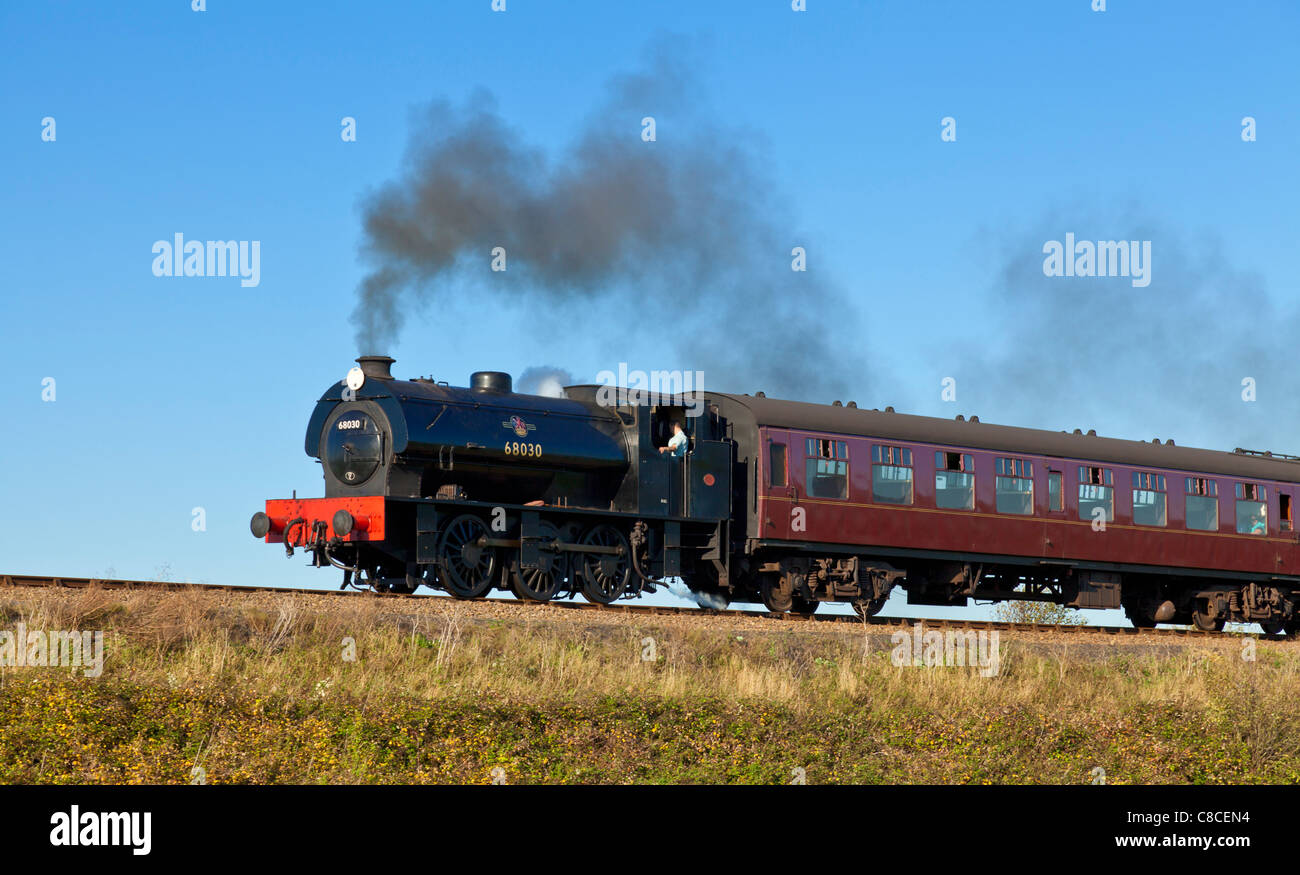 Norfolk Dampflok und Dampflok auf der North Norfolk Railway der Poppy Line Norfolk East Anglia England UK GB Europe Stockfoto