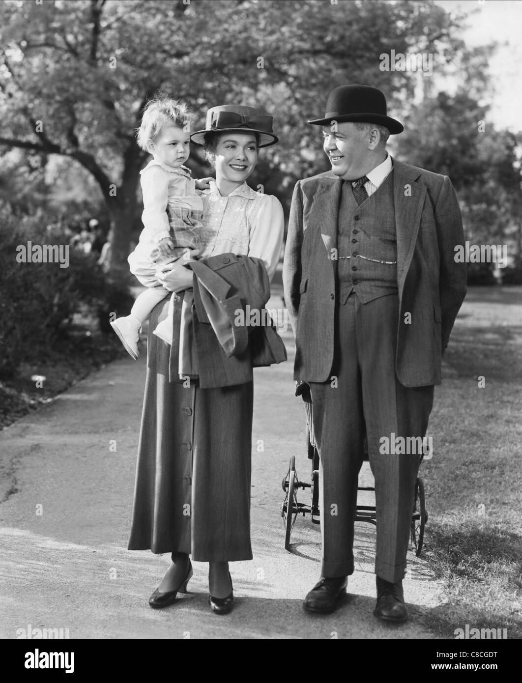 JANE WYMAN, Charles Laughton, der blaue Schleier, 1951 Stockfoto
