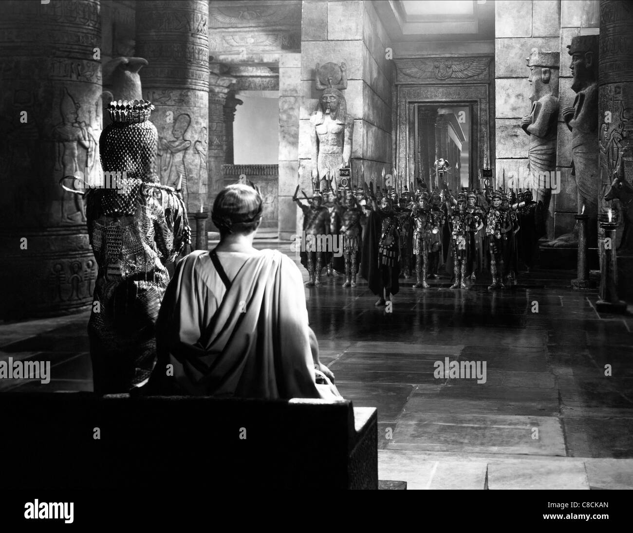FILM-SZENE CÄSAR UND CLEOPATRA (1945) Stockfoto