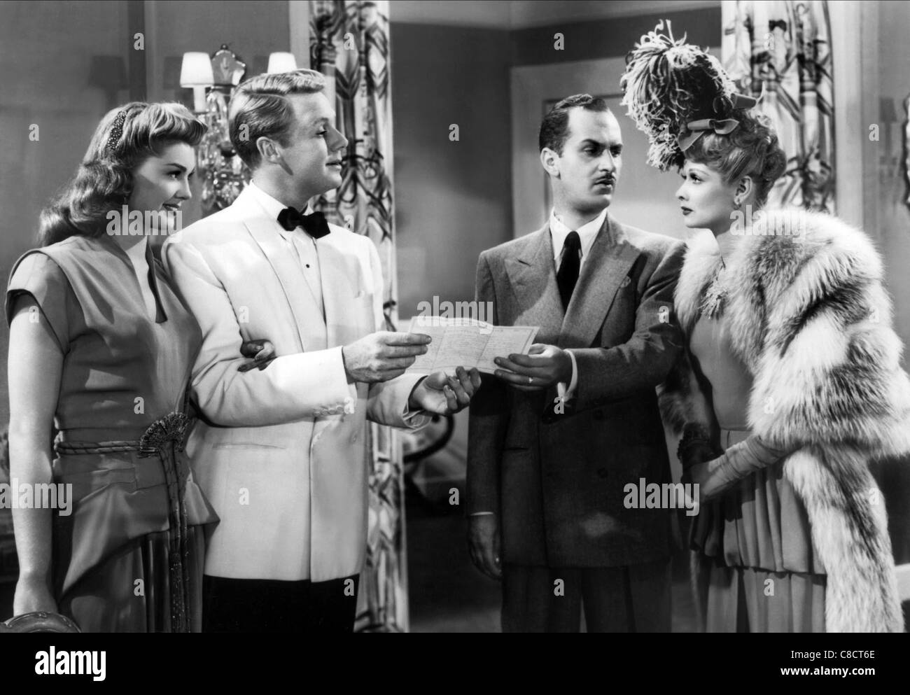 ESTHER WILLIAMS, VAN JOHNSON, Keenan Wynn, Lucille Ball, LEICHT ZU WED, 1946 Stockfoto