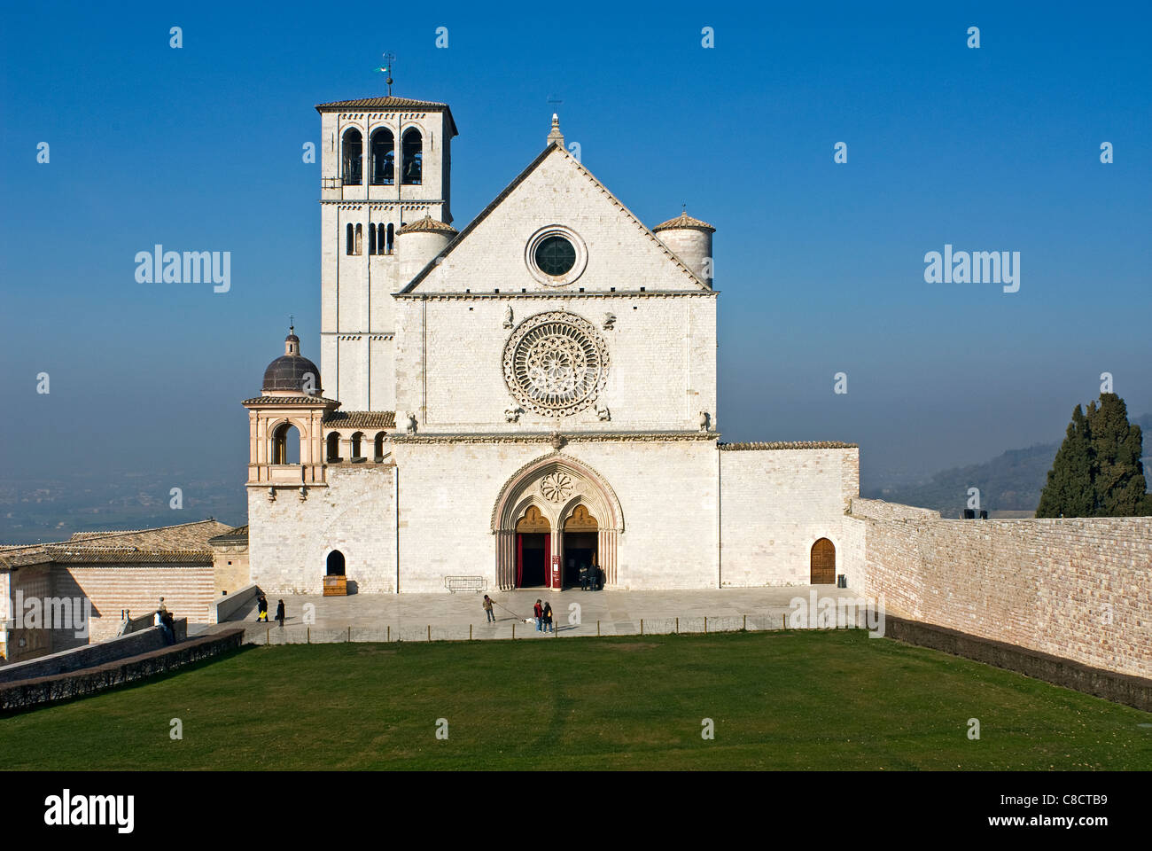 Basilika des Heiligen Franziskus, Assisi, Perugia, Umbrien, Italien Stockfoto