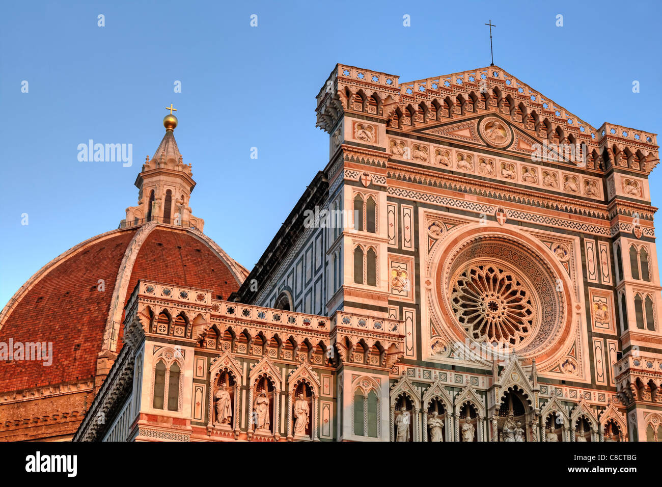 Florenz - der Dom von Florenz, in einer Detailansicht Stockfoto