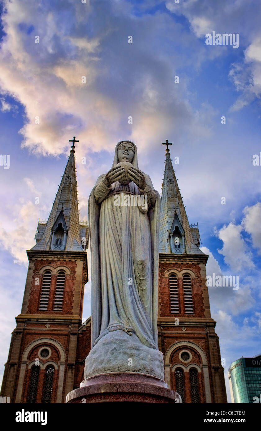 Kathedrale Notre-Dame, Saigon Stockfoto