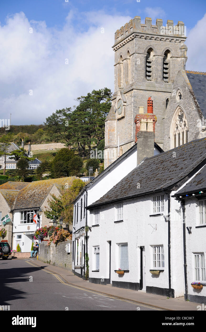 Bier-Dorf Devon UK Stockfoto