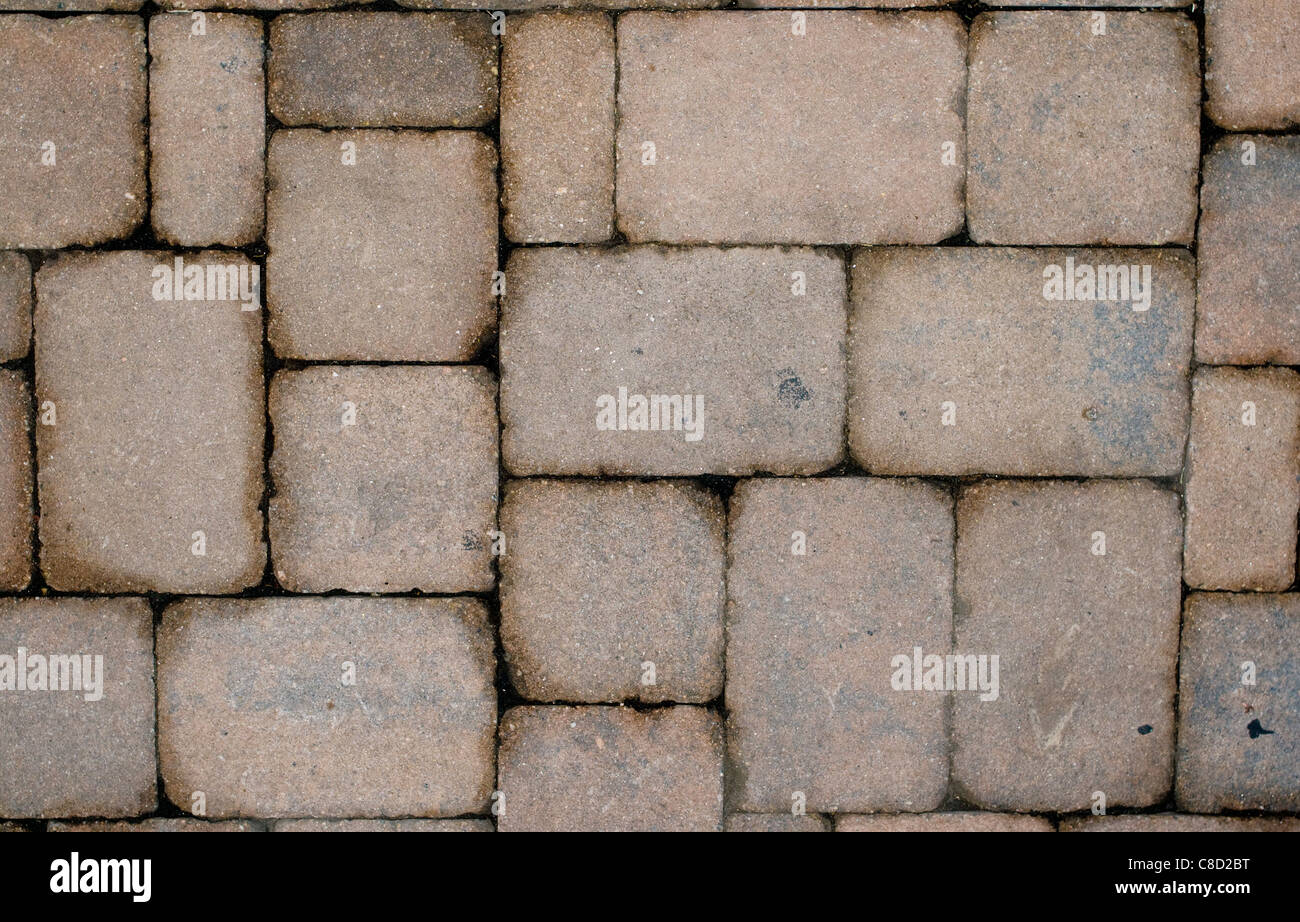 Stein oder Block-Muster Straße oder Straße oder Gehweg oder Wand. Stockfoto