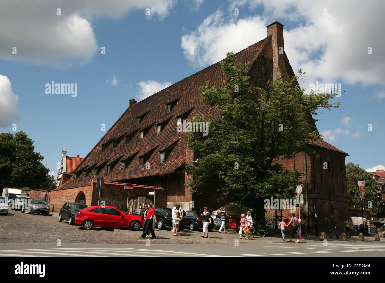 Große Mühle, die größte mittelalterliche Mühle in Europa, in Danzig, Polen. Stockfoto