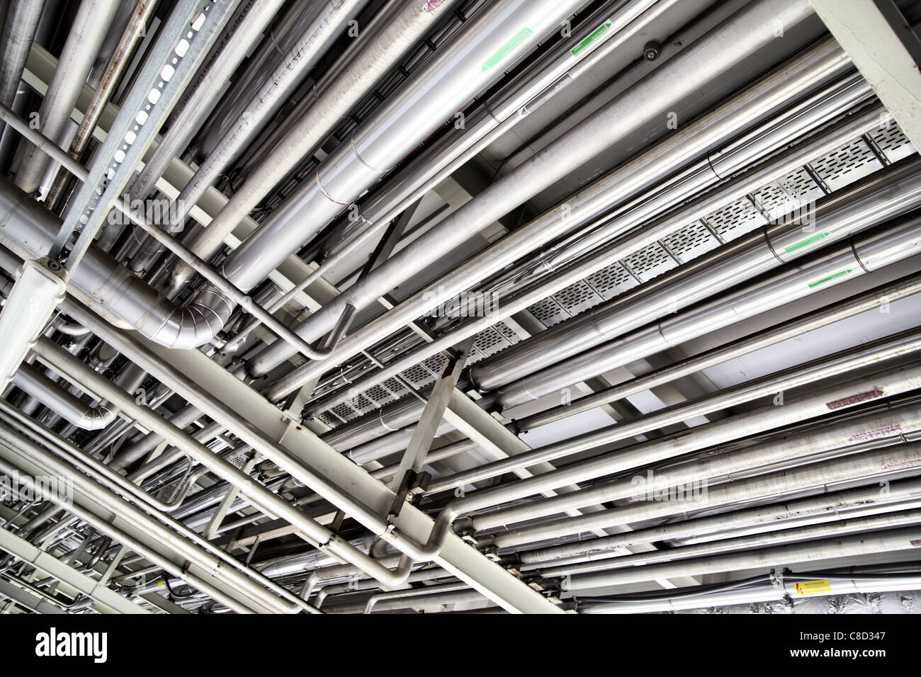 Rohre, werden als industrielle Hintergrund verwendet Stockfoto Rohre, werden als industrielle Hintergrund verwendet Stockfoto