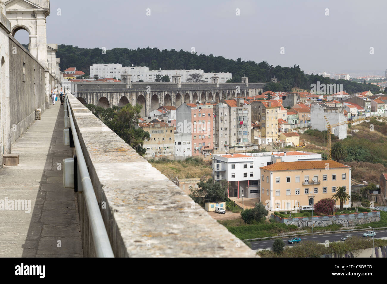 Águas Livres Aquädukt "Aqueduto Das Águas Livres" Stockfoto
