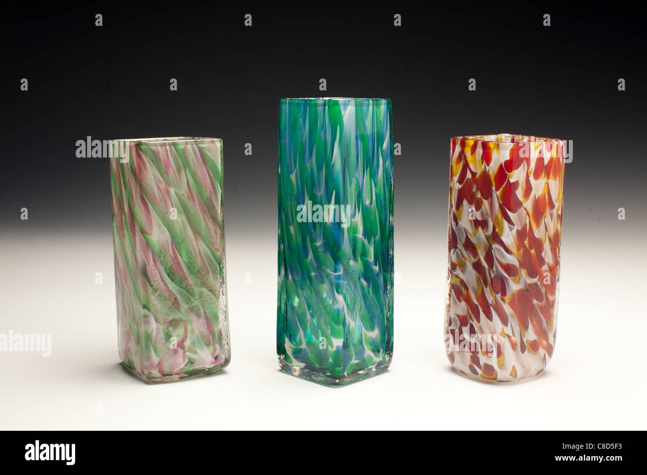 Glasvasen von Aaron Baigelman Stockfoto