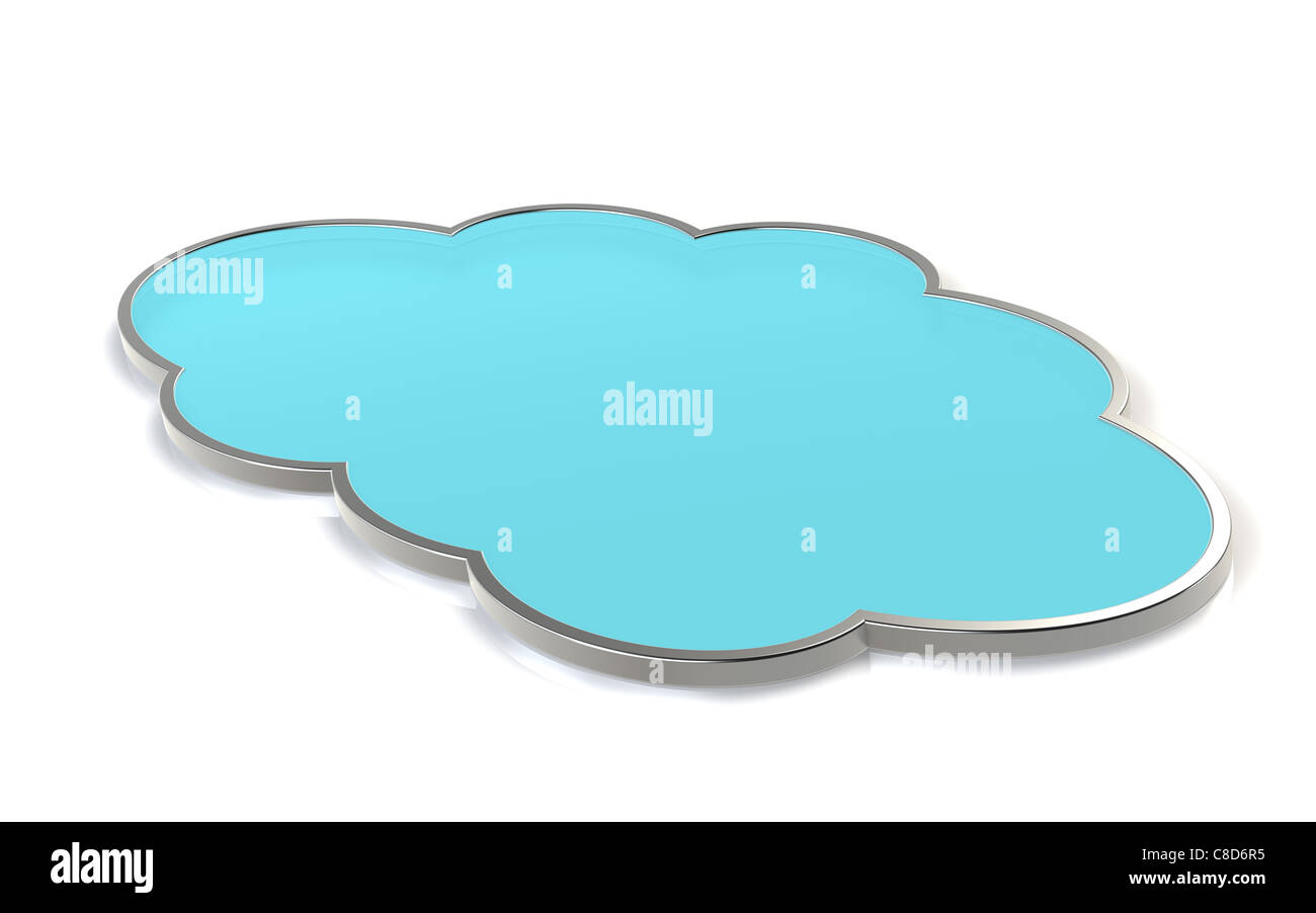 Abstrakte Wolke. Cloud-Computing. Stockfoto