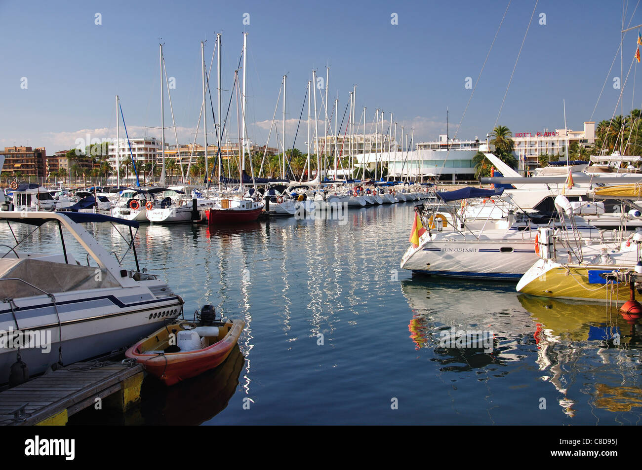 Port Esportiu Marina, Salou, Costa Daurada, Provinz Tarragona, Katalonien, Spanien Stockfoto