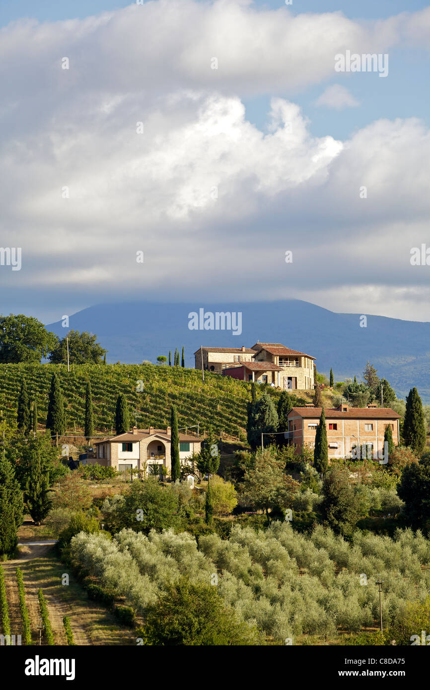 Wolken der Toskana Stockfoto