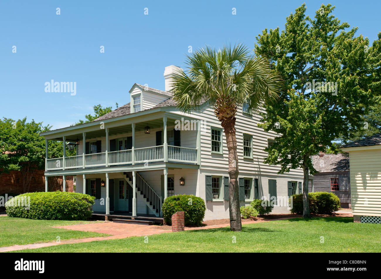 Pensacola, Florida Historic Pensacola Village, Tivoli, hohes Haus, 1979 Reproduktion des Originals erbaut 1805 am gleichen Standort Stockfoto