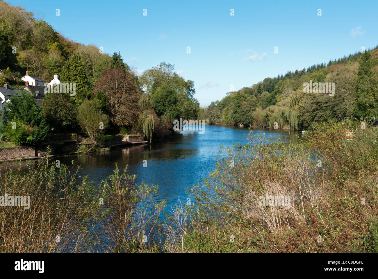 Symonds Yat auf den Fluss Wye in Herefordshire, UK Stockfoto