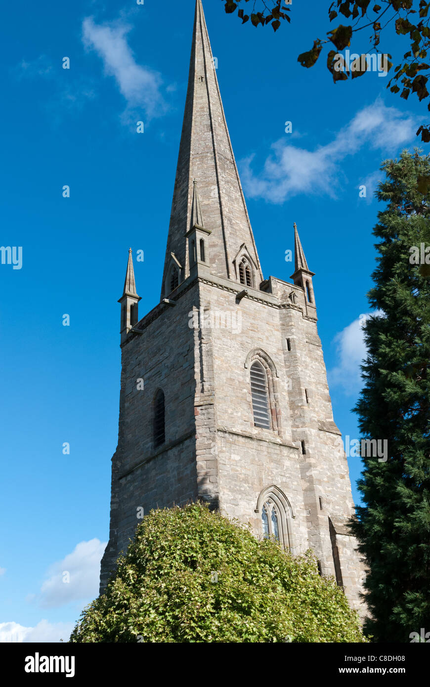 Pfarrkirche St Mary the Virgin in Ross-on-Wye, Herefordshire Stockfoto