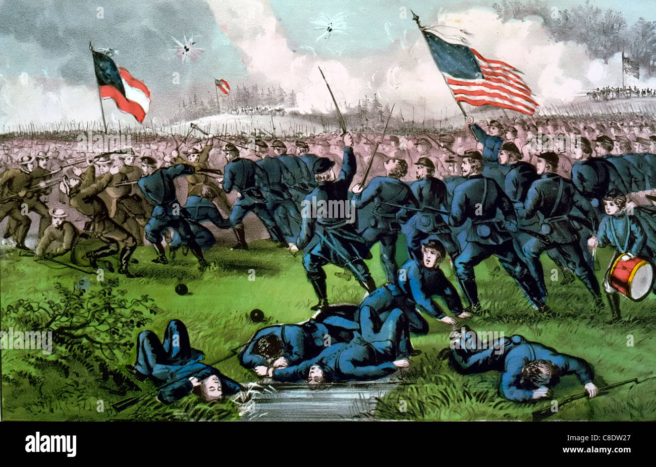 Schlacht von Corinth, Mississippi 4. Oktober 1862 während USA Bürgerkrieg Stockfoto