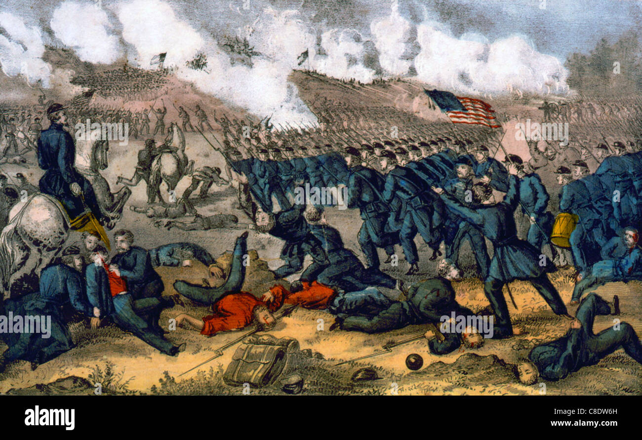 Schlacht von Fredericksburg, Virginia 13. Dezember 1862 während USA Bürgerkrieg Stockfoto