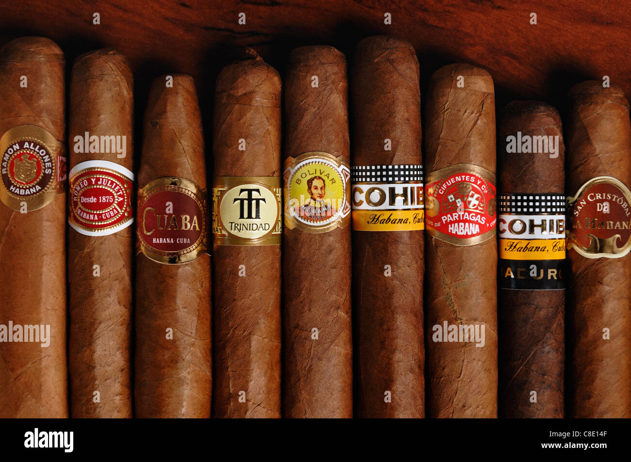 Kubanische Zigarren Stockfoto