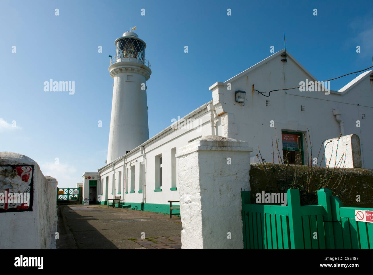 South Stack Leuchtturm, Anglesey, Wales. Stockfoto