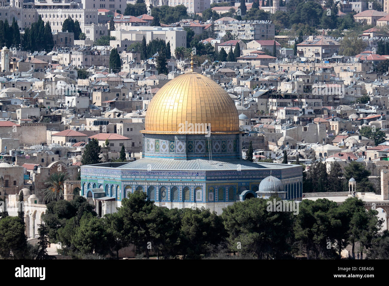 Die Kuppel des Rock, Tempelberg, Jerusalem, Israel Stockfoto