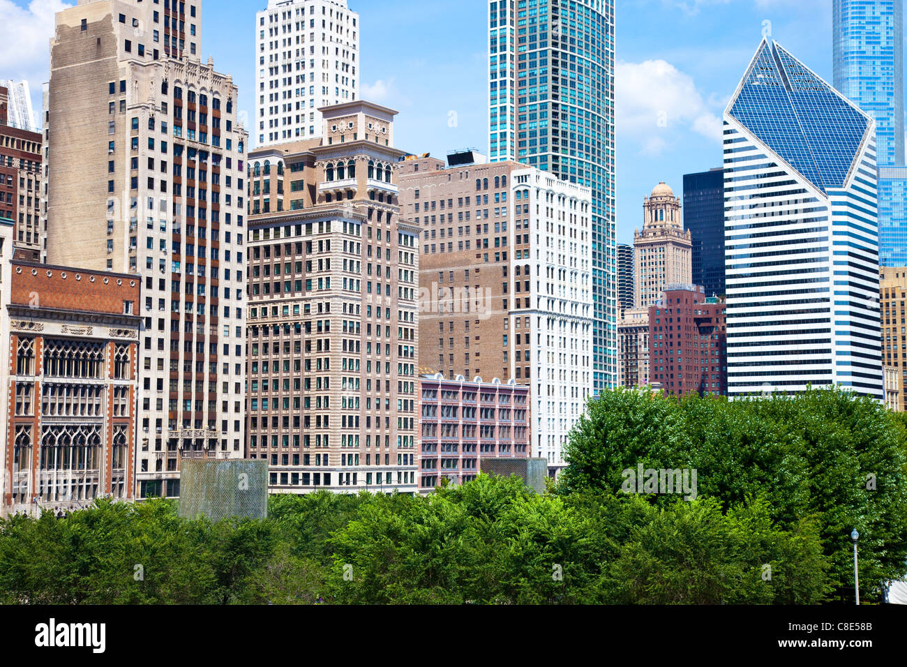 Skyline, Chicago, Illinois Stockfoto