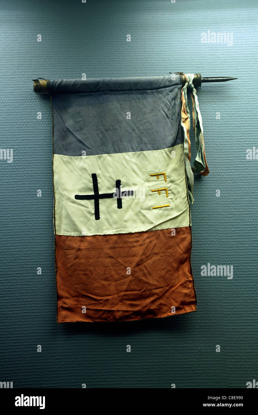 Flagge Von Der Ffi Der Franzosische Widerstand In Reims Auf Dem Display An Das Museum Das Die Kapitulation In Reims Frankreich Stockfotografie Alamy