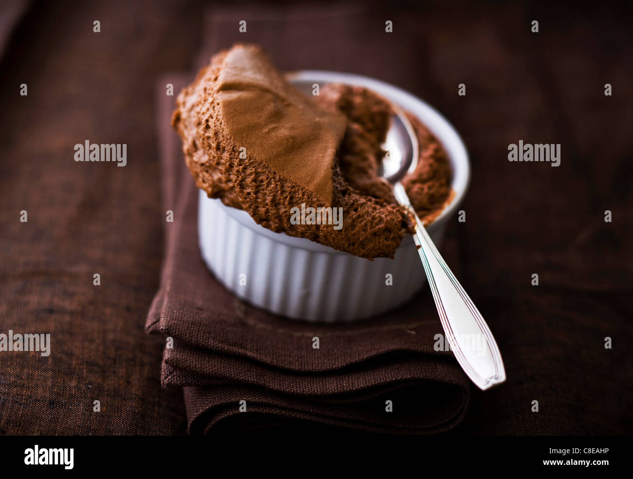 Mousse au Chocolat Stockfoto