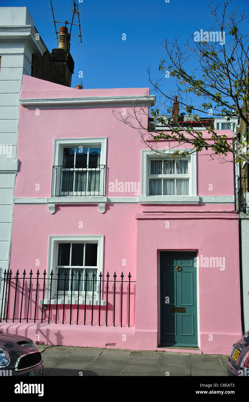 Bunte Stadthaus, Coulson Street, Chelsea, Royal Borough of Kensington und Chelsea, Greater London, England, Vereinigtes Königreich Stockfoto