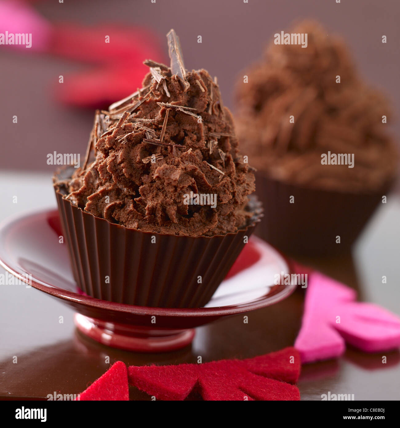 Schokolade und Mandarinen Likör Delikatesse Stockfoto
