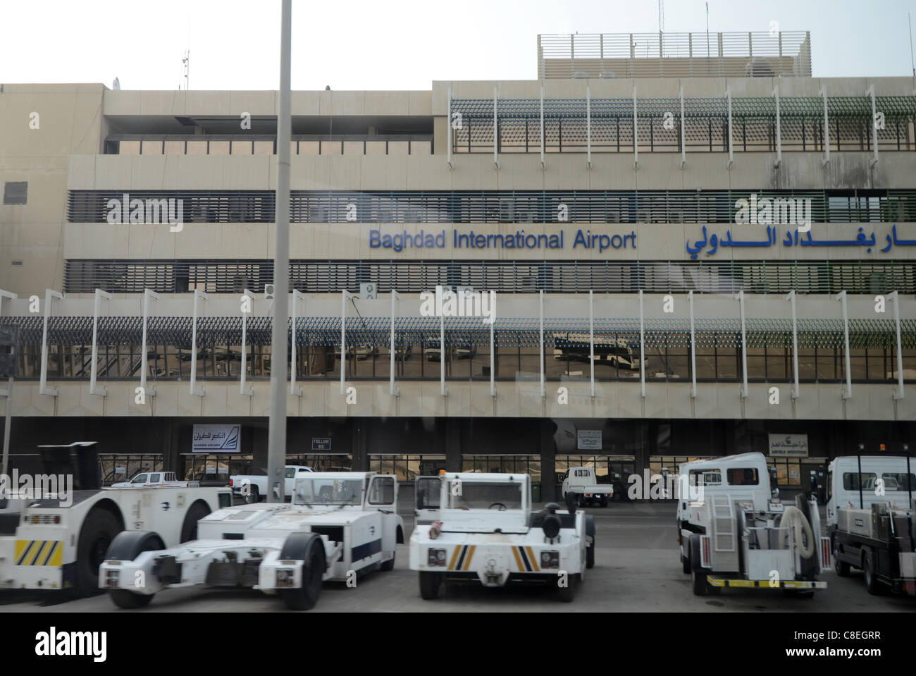 Bagdad, Irak International Flughafenterminal Stockfoto