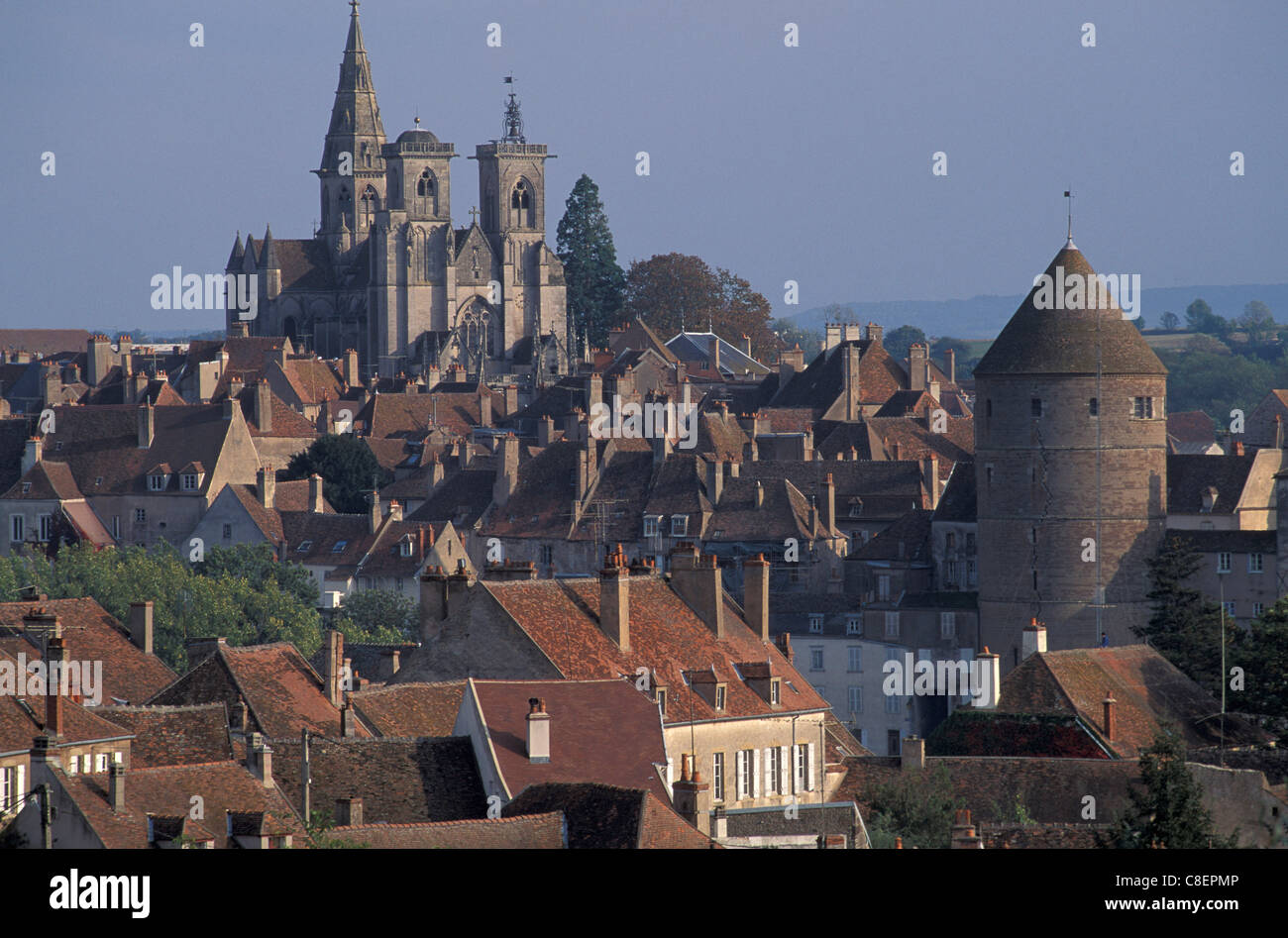 Schloss d'Epoisses, Semur-En-Auxois, Burgund, Frankreich, Europa, Burg, Stadt Stockfoto