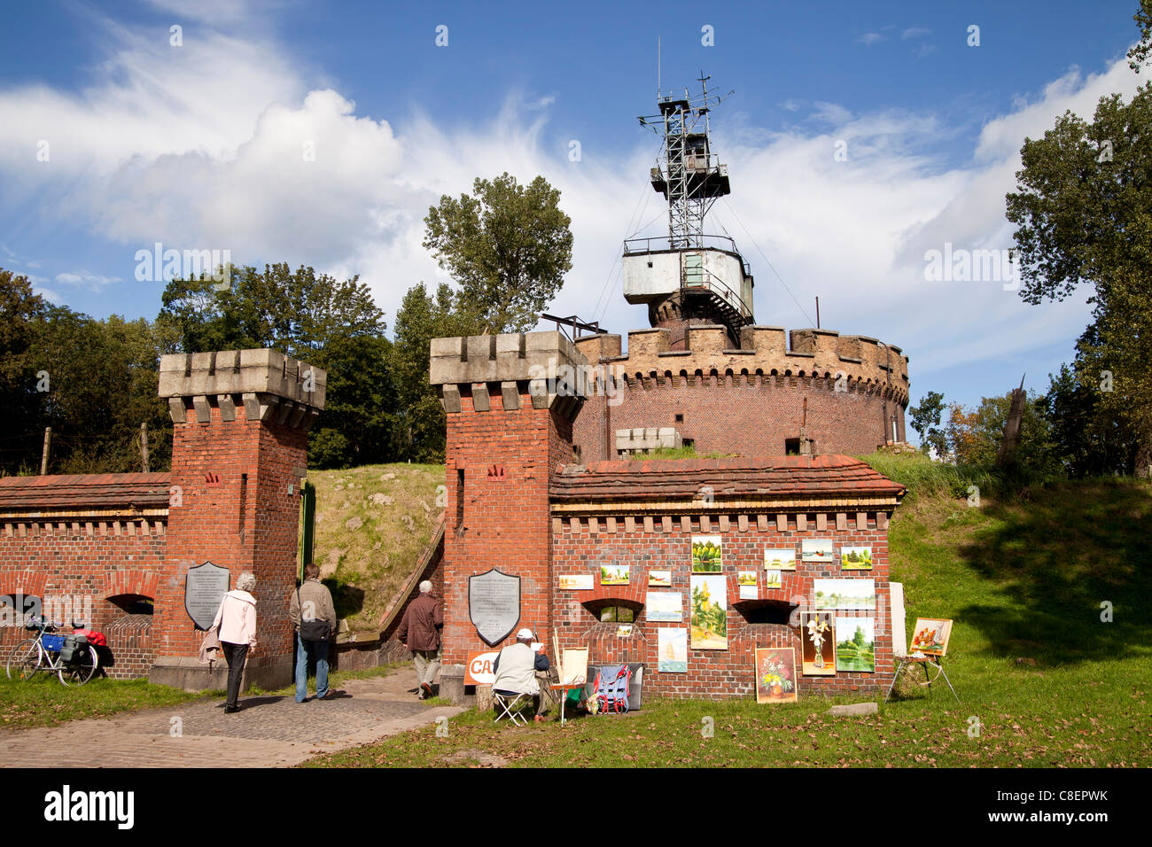 Die ehemalige preußische Fort Aniola oder Engel Fort im Badeort Swinemünde, Insel Usedom, Polen, Europa Stockfoto