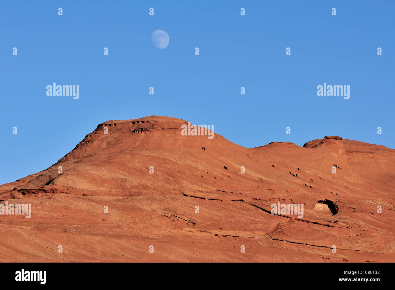 Wüste, Landschaft, Navajo Indian Reservation, Monument Valley, Tribal Park, Arizona, USA, USA, Amerika, Landschaft Stockfoto