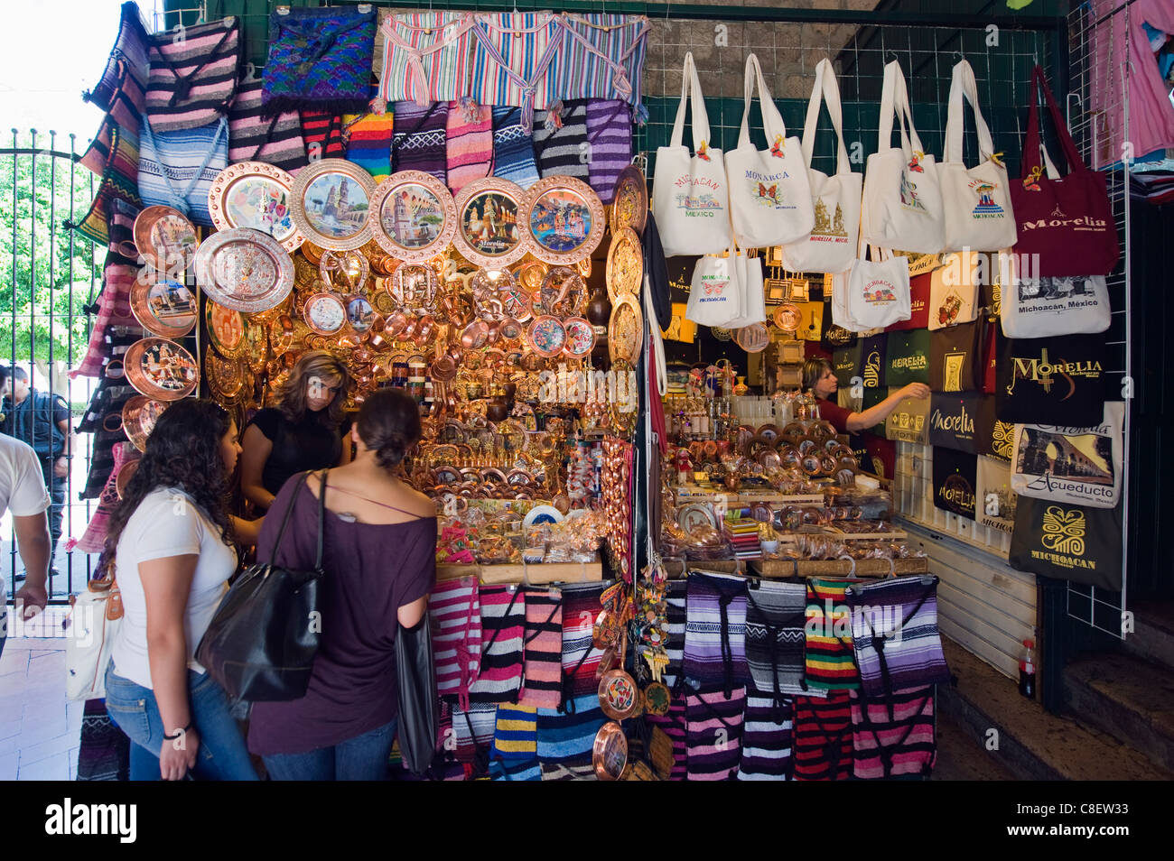 Mercado de Dulces, Morelia, Michoacan Zustand, Mexiko Stockfoto