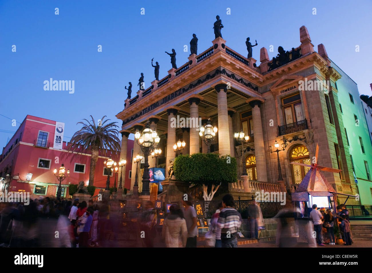 Teatro Juarez, Guanajuato, Guanajuato Zustand, Mexiko Stockfoto