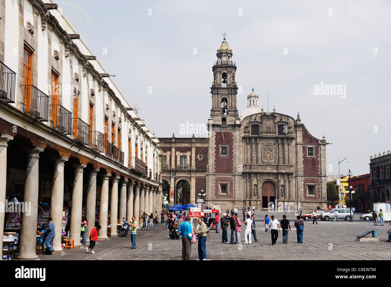 Plaza Santo Domingo, District Federal, Mexiko-Stadt, Mexiko Stockfoto