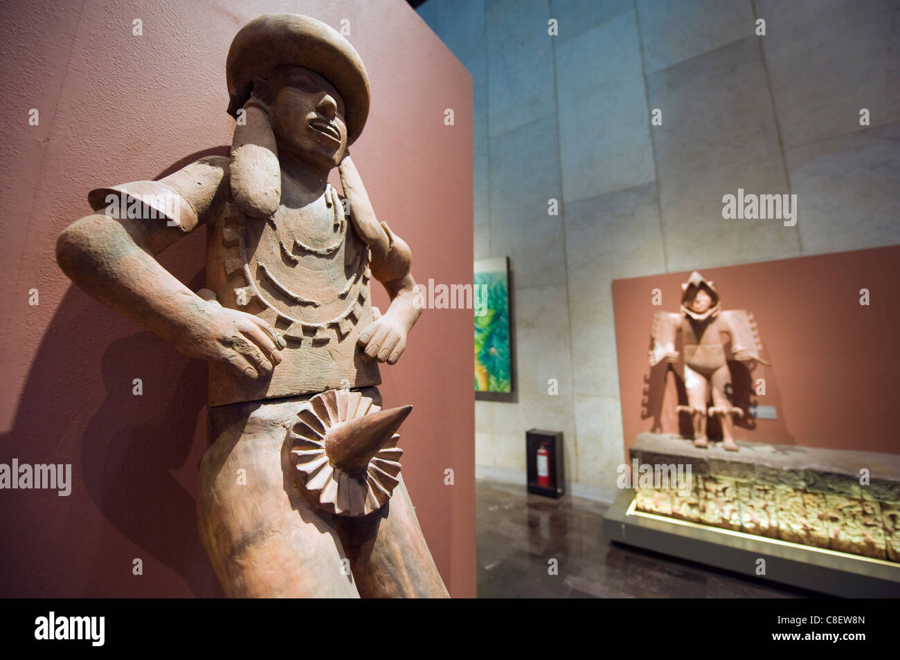 Aztekische Geschichte, Museo Nacional de Antropologia (Museum für Anthropologie, Federal District, Mexico City, Mexiko Stockfoto