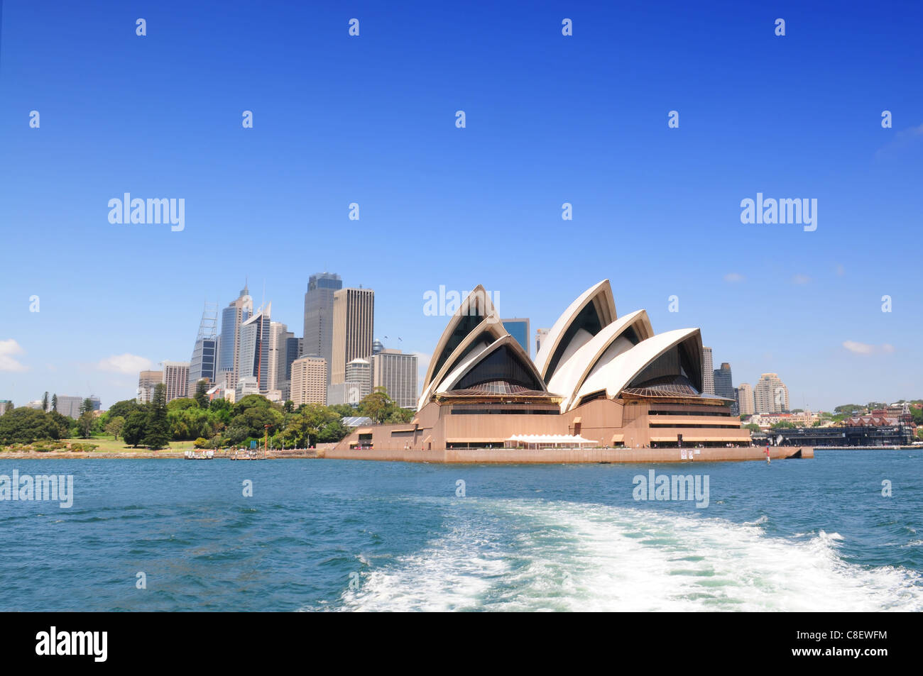 Opernhaus und Skyline von Sydney Australien Stockfoto