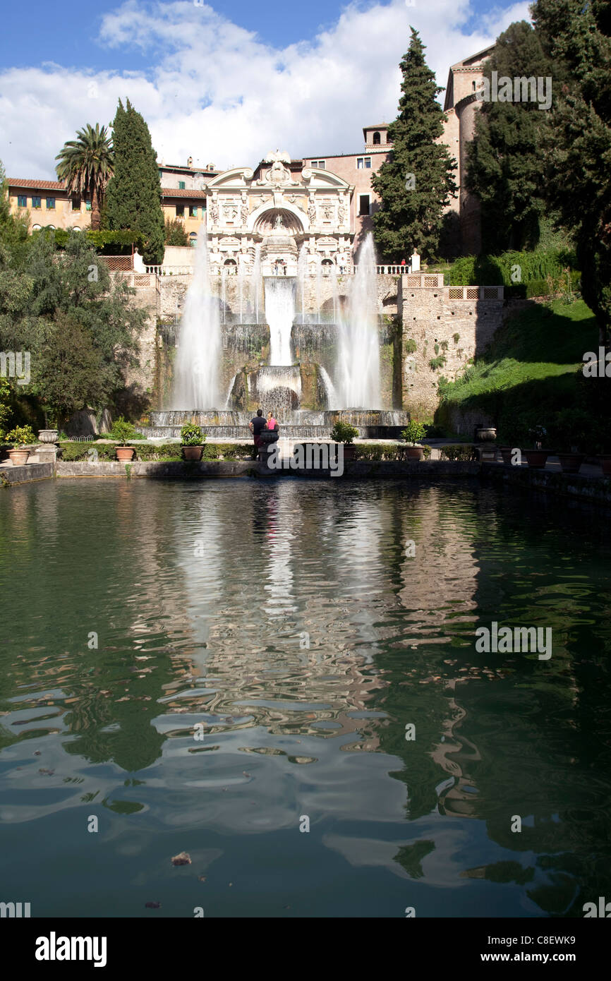 Villa d ' Este, UNESCO-Weltkulturerbe, Tivoli, Latium, Italien Stockfoto