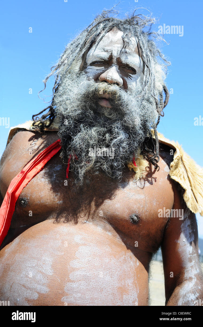 Aborigines Mann in Katoomba Australien Stockfoto