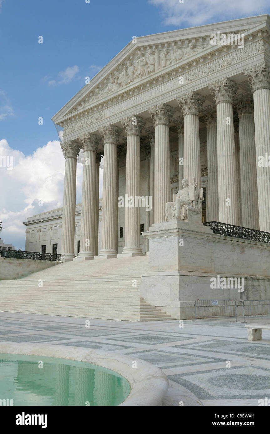 Supreme Court, Building, Washington D.C., District Of Columbia, USA, USA, Amerika, Spalten Stockfoto